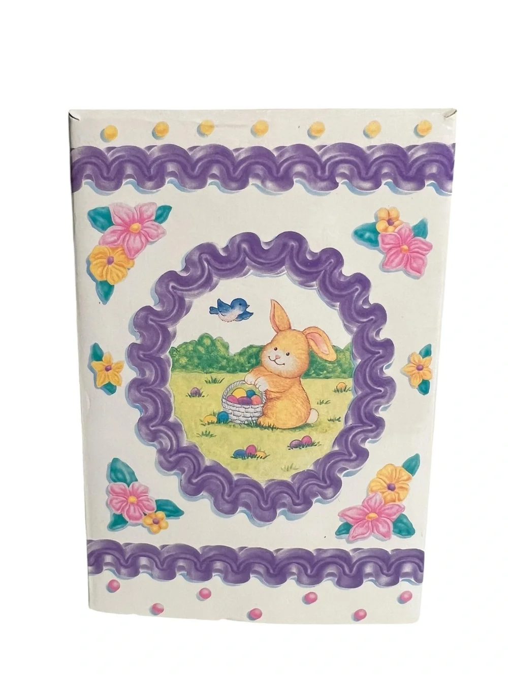 Vintage Avon 1991 Easter Memories Photo Frame Bunny Eggs‎ Spring 5.5” x 4”